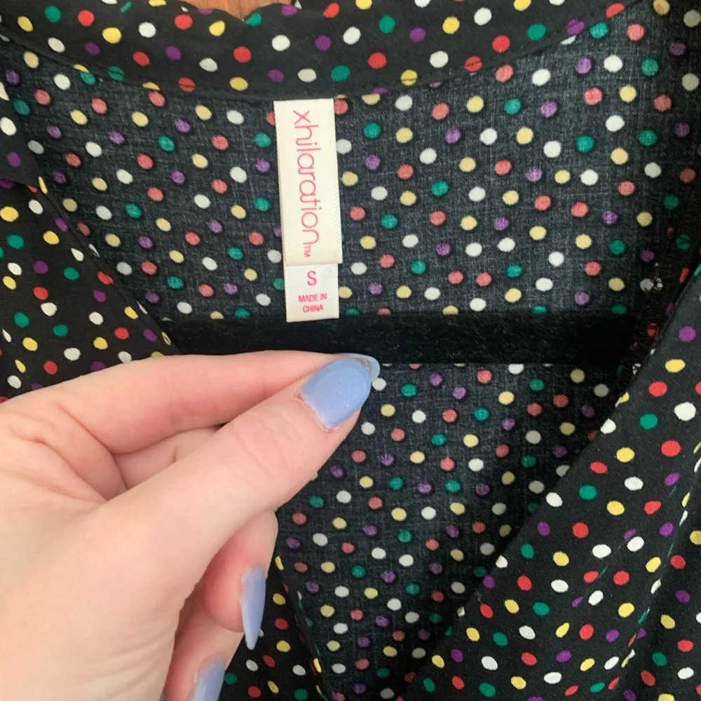 Xhilaration Polka Dot Romper - Picture 4 of 5